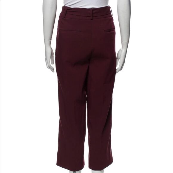 💐Burgundy wide leg cropped pants - Picture 6 of 6